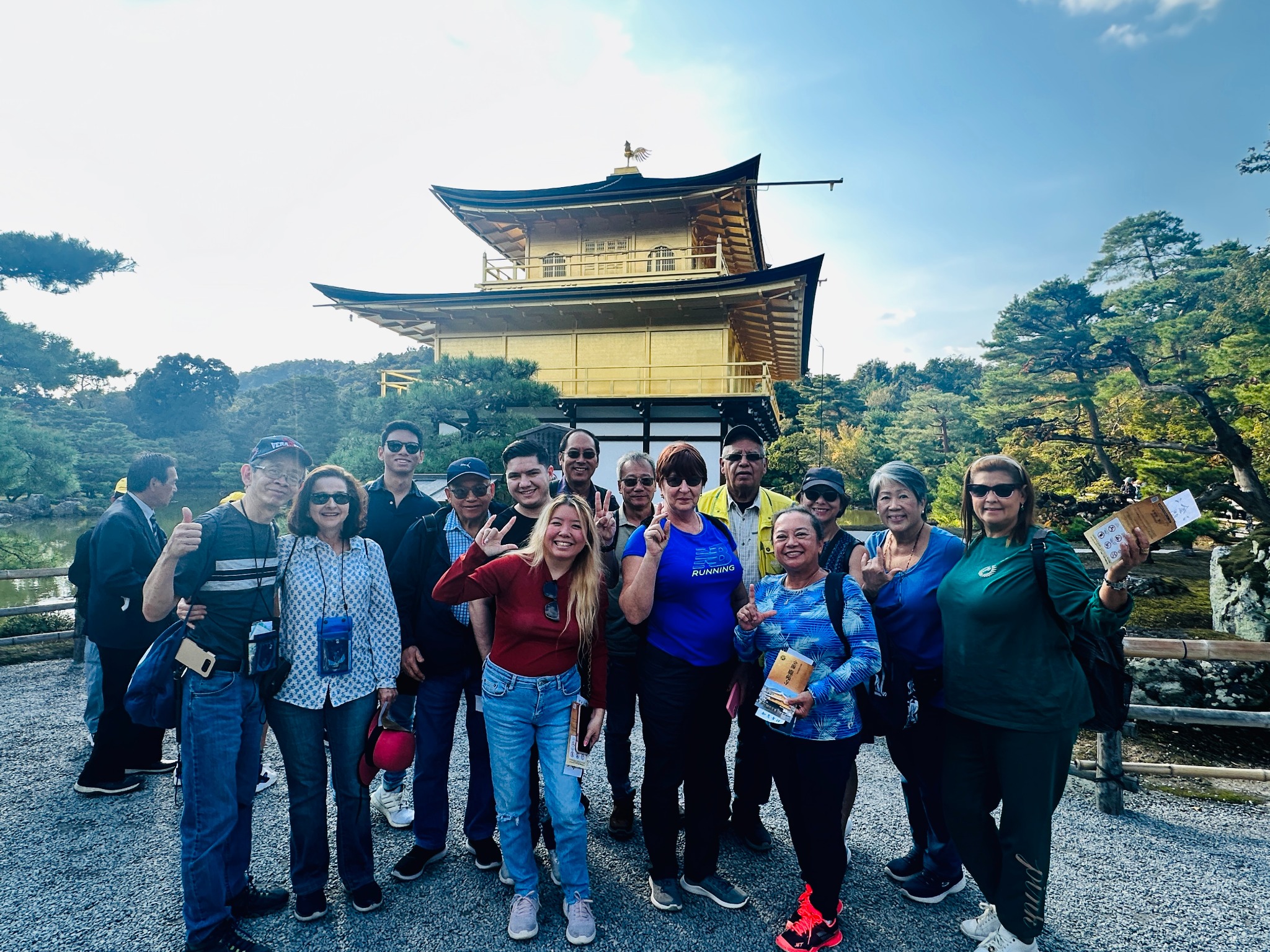 Guests visiting the Golden Pavilion